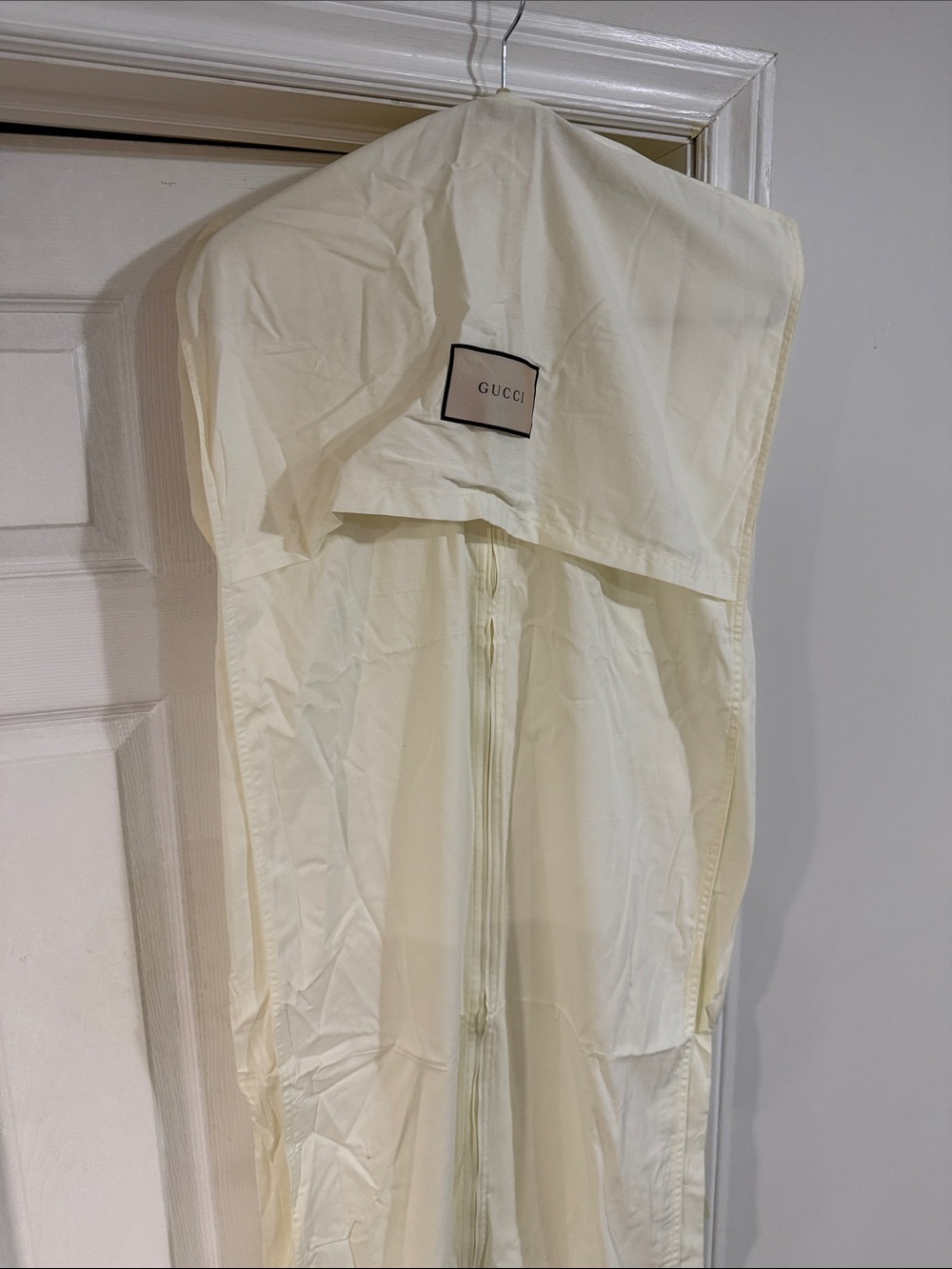 Gucci White Garment Bag